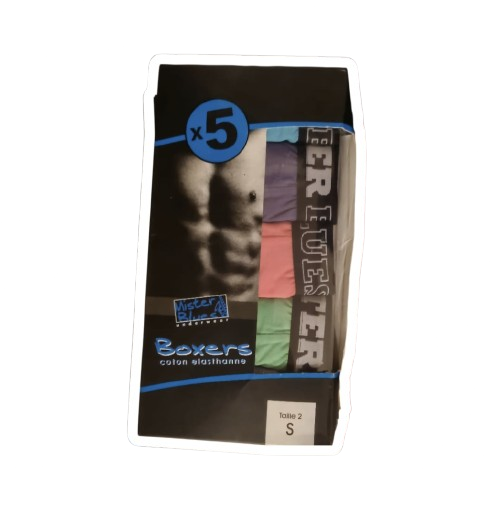 Boite de 5 Boxers Mister Blues